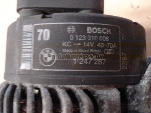 BMW 3-AS SOROZAT - 1995 - 0123310006,  1247287 - generátor