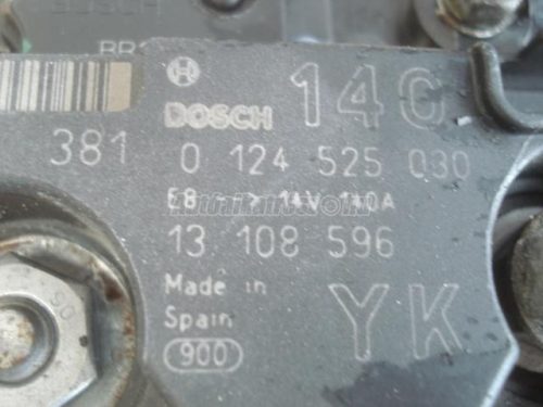 OPEL VECTRA C,  VECTRA,  SIGNUM,  VECTRA - 2003 - 0124525030 - generátor