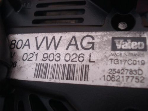 VOLKSWAGEN PASSAT,  CRAFTER - 2007 - 021903026L - generátor