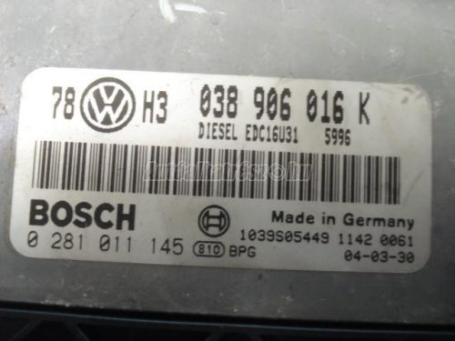 VOLKSWAGEN PASSAT VI - 038906016K - motorvezérlő elektronika