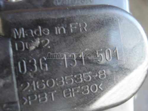 AUDI A3 | SEAT AROSA,  LEON,  ALTEA | VOLKSWAGEN PASSAT,  GOLF V,  TOURAN - 2007 - 03G131501 - AGR-szelep