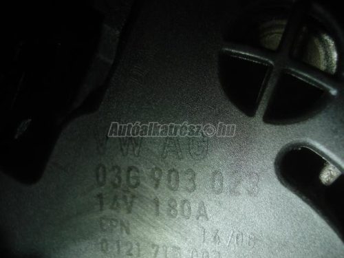 VOLKSWAGEN PASSAT,  CRAFTER - 2008 - 03G903023 - generátor