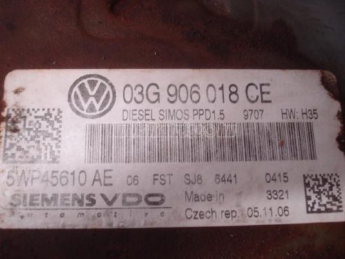 VOLKSWAGEN PASSAT VI - 2008 - 03G906018CE - motorvezérlő elektronika