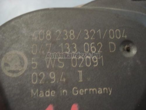 SKODA FABIA - 2002 - 047133062D - fojtószelep ház