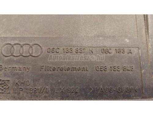AUDI A6 - 06C133837N - levegőszűrő ház