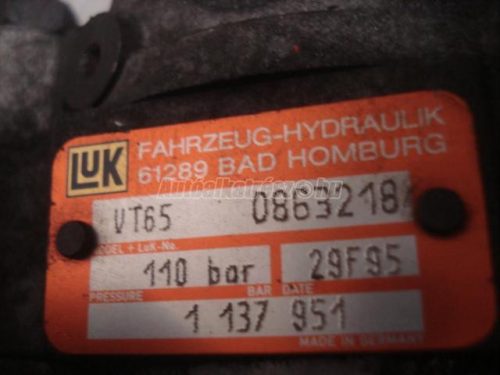 hidraulika szivattyú, kormányzás