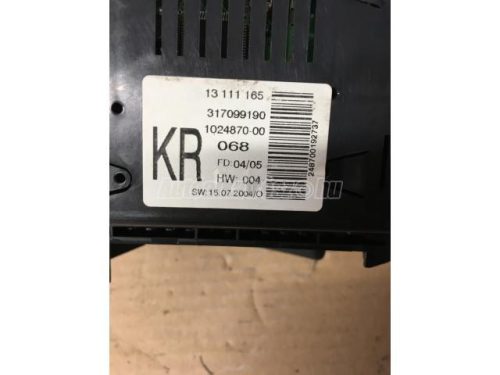 OPEL ASTRA H - 2006 - 13111165 - többfunkciós kijelző