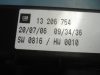 OPEL ASTRA H - 2007 - 13206754HB - biztosíték panel