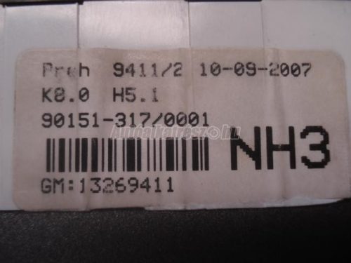 OPEL ZAFIRA B - 2007 - 13269411 - klímavezérlő