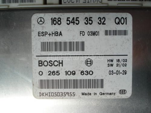 MERCEDES-BENZ A-OSZTÁLY - 2001 - 1685453532 - vezérlő, fék- menetdinamika