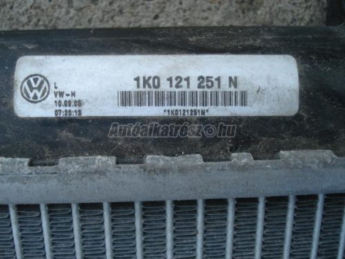 VOLKSWAGEN TOURAN,  GOLF V,  GOLF PLUS,  JETTA | AUDI A3 | SEAT ALTEA,  TOLEDO,  LEON | SKODA OCTAVIA - 2005 - 1K0121251N - hűtő, motorhűtés