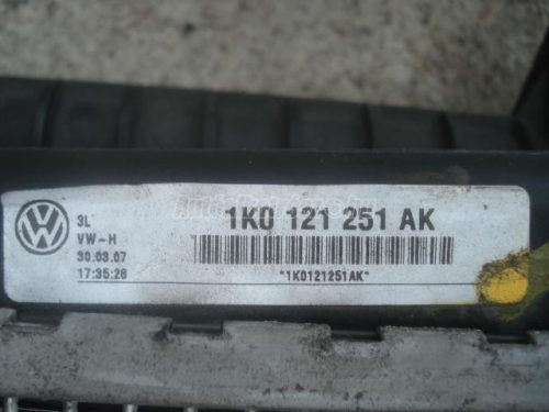 SEAT ALTEA | AUDI A3 | VOLKSWAGEN GOLF V,  TOURAN,  CADDY,  JETTA,  GOLF | SKODA OCTAVIA,  SUPERB - 2006 - 1K0145803Q - töltőlevegőhűtő