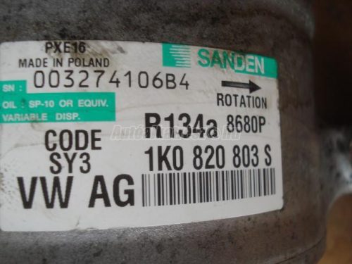 VOLKSWAGEN TOURAN,  GOLF V,  CADDY | AUDI A3 | SEAT ALTEA | SKODA OCTAVIA - 2007 - 1K0820803S - szabályzószelep, kompresszor