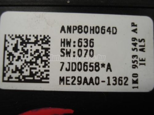 VOLKSWAGEN TOURAN - 1K0953549AP - kormány fordulásiszög szenzor