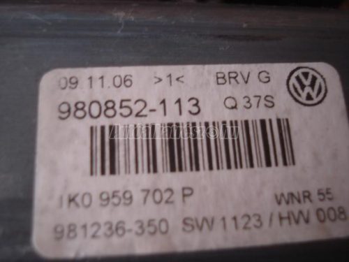VOLKSWAGEN PASSAT VI - 2007 - 1K0959702P , 1K0959792L - ablakemelő motor