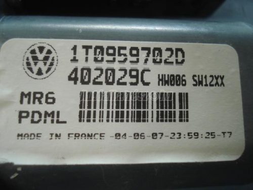 VOLKSWAGEN CADDY - 2006 - 1K0959792J, 1T0959702D - elektromos ablakemelő motor