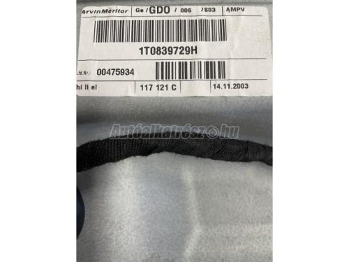 VOLKSWAGEN TOURAN - 2006 - 1T0839729H - ablakemelő szerkezet