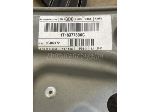 VOLKSWAGEN TOURAN - 2005 - 1T1837730AG, 1T1837730AC - ablakemelő szerkezet