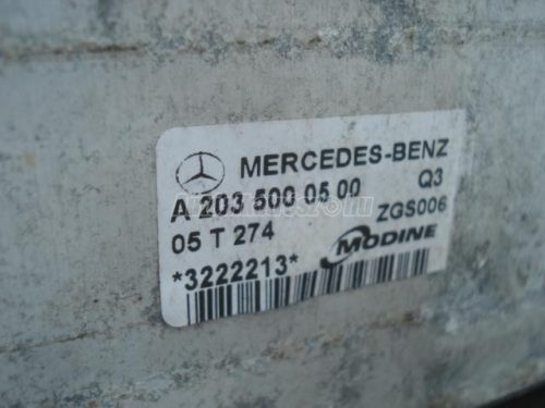 MERCEDES-BENZ C-OSZTÁLY - 2005 - 2035000500 - töltőlevegőhűtő