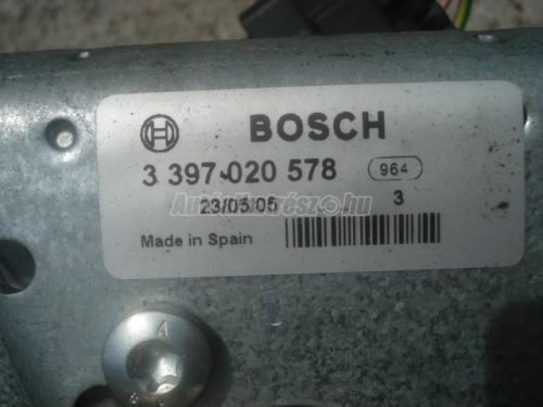 ablaktörlő szerkezet