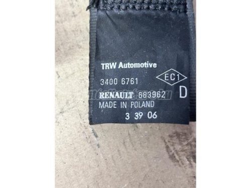 RENAULT CLIO - 2008 - 34006761, 34006764 - biztonsági öv