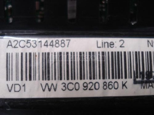 VOLKSWAGEN PASSAT VI - 2007 - 3C0920860K - kilométer óra