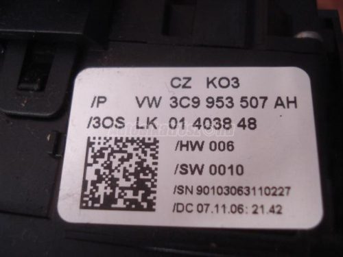 VOLKSWAGEN PASSAT VI - 2007 - 3C9953507AH - kormányoszlop kapcsoló