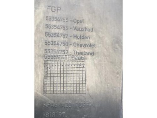 OPEL CORSA C,  ASTRA H - 2003 - 55354755  - motorburkolat