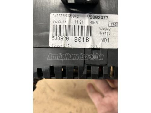 SKODA FABIA - 2006 - 5J0920801B  - km óra