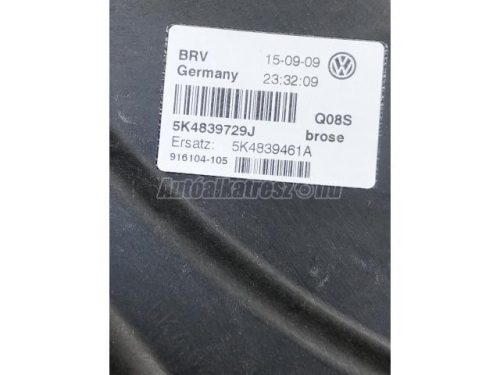 VOLKSWAGEN GOLF VI - 2010 - 5K4839729J  - ablakemelő szerkezet