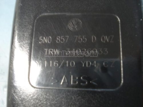 VOLKSWAGEN TIGUAN - 2009 - 5N0857755D , 5N0857756F - biztonsági öv csat