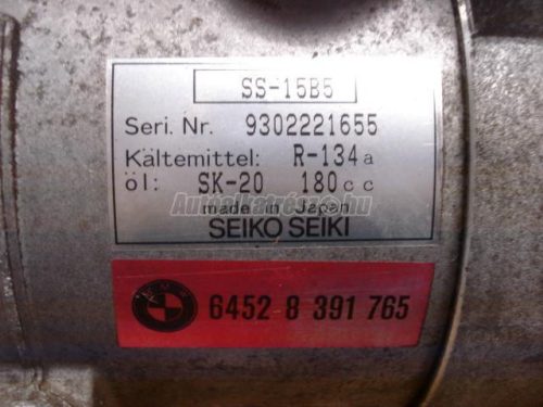 BMW 3-AS SOROZAT - 64528391765 - kompresszor, klíma