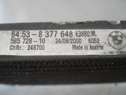 BMW 3-AS SOROZAT,  X3 - 2001 - 64,53-8377648 - kondenzátor, klíma