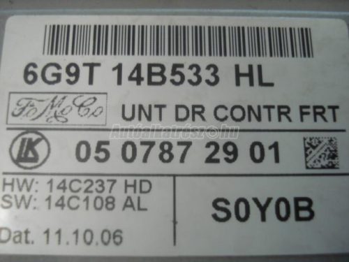 FORD S-MAX - 2008 - 6G9T14B534AL - ajtózár modul