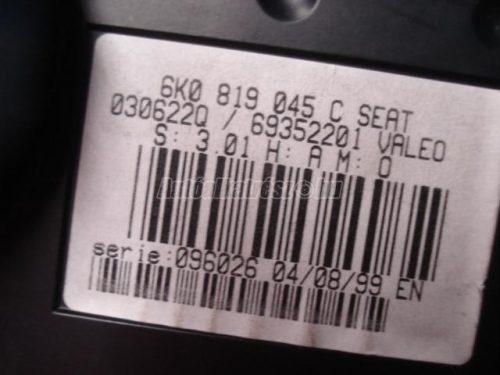 SEAT IBIZA - 2001 - 6K0819045c - klímavezérlő