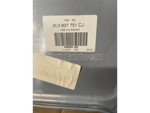 SEAT IBIZA - 2004 - 6L3837751CJ - ablakemelő szerkezet