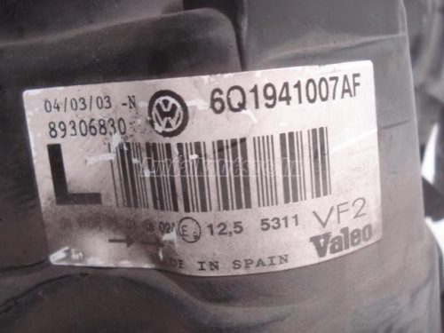 VOLKSWAGEN POLO - 2003 - 6Q1941007AF - főfényszóró