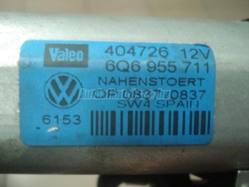 VOLKSWAGEN POLO IV - 2004 - 6Q6955711A - ablaktörlőmotor