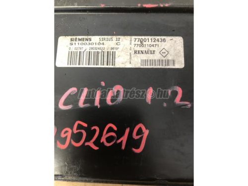 RENAULT CLIO - 2000 - 7700112436, S110030104C - motorvezérlés elektronika