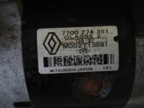 RENAULT MEGANE,  KANGOO,  CLIO,  THALIA - 2001 - 7700274351 - önindító