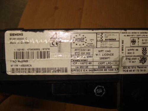 VOLKSWAGEN SHARAN - 2000/01 - 7M0962258B - komfort elektronika