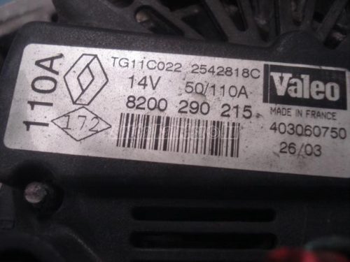 RENAULT SCENIC,  MEGANE,  GRAND SCENIC - 2006 - 8200290215 - generátor