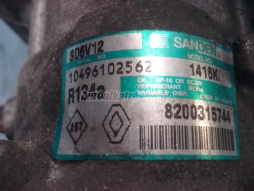 RENAULT MEGANE,  CLIO,  SCENIC,  KANGOO - 2005 - 8200315744 - kompresszor, klíma