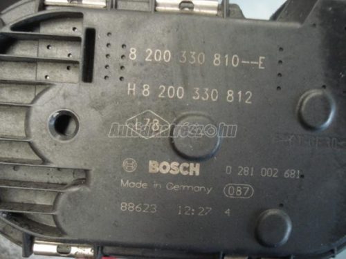 RENAULT LAGUNA,  ESPACE,  MEGANE,  TRAFIC,  KOLEOS - 2010 - 8200330810 - fojtószelep ház