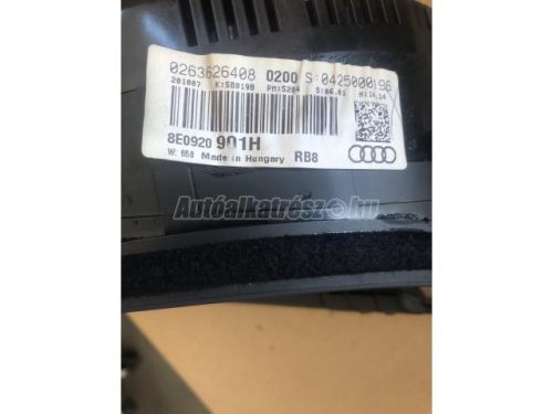 AUDI A4 - 2006 - 8E0920901H - km óra