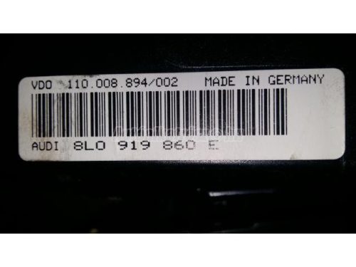 AUDI A3 - 2000 - 8L0919860E - km óra