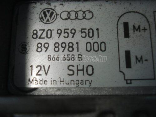 AUDI A2 - 2003 - 8Z0959501 - motorhűtés elektromos ventillátor vezérlőegység