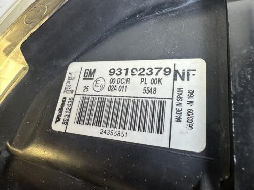 OPEL SIGNUM - 2007 - 93192380nF,  - fényszóró