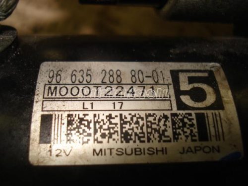 CITROEN C3,  XSARA,  C4,  C5,  C1,  BERLINGO | PEUGEOT 206,  307,  1007,  107 - 2004 - 9663528880 - önindító
