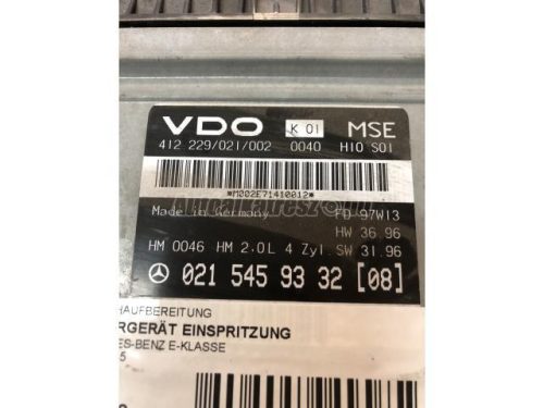 MERCEDES-BENZ E-OSZTÁLY - 1997 - A 021545933208  - motor vezérlőegység